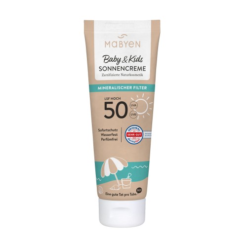 Mabyen Baby Sun Cream SPF 50 – mineralny krem przeciwsłoneczny dla dzieci