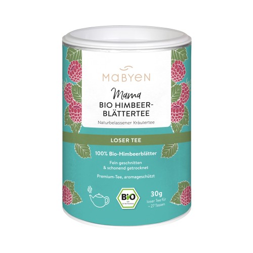 Mabyen organiczna herbata z liści malin – opakowanie produktu