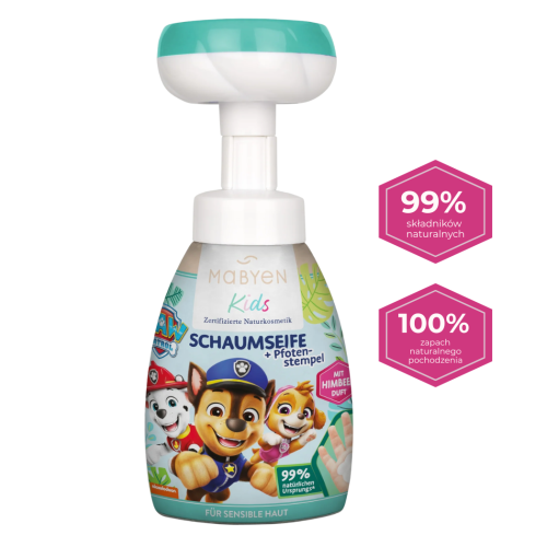 PSI PATROL delikatne mydełko w płynie dla niemowląt – Malina 180 ml