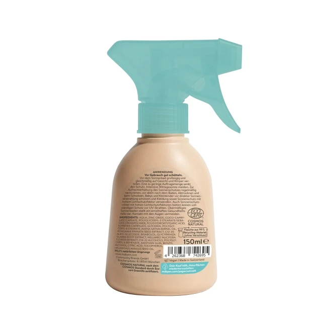 Mabyen spray przeciwsłoneczny SPF 50+ non-nano dla dzieci i niemowląt