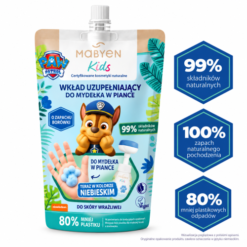 Uzupełniający wkład do pianki z Chase’em. PSI PATROL Zapas do mydła w płynie – Jagoda 250 ml.png